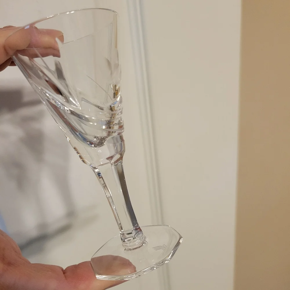 Singapore Airlines Crystal Cordial Glasses (2) ~ First Class Perk  Raffles Class